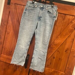 H &M cropped flare size 12